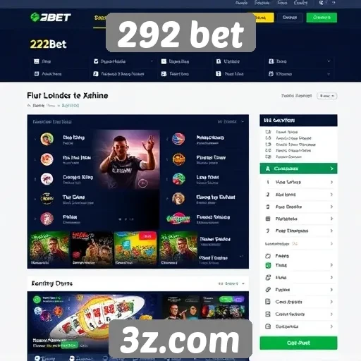Avaliação das funcionalidades do site 292 bet
